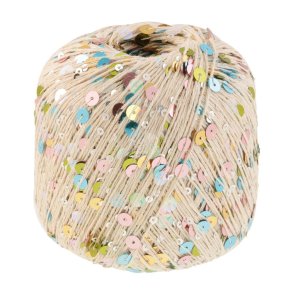 Lana Grossa - Cosmo - Effektgarn med pailletter - Lys beige 11 - 100g