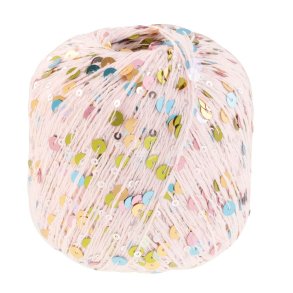 Lana Grossa - Cosmo - Effektgarn med pailletter - Lys rosa 12 - 100g