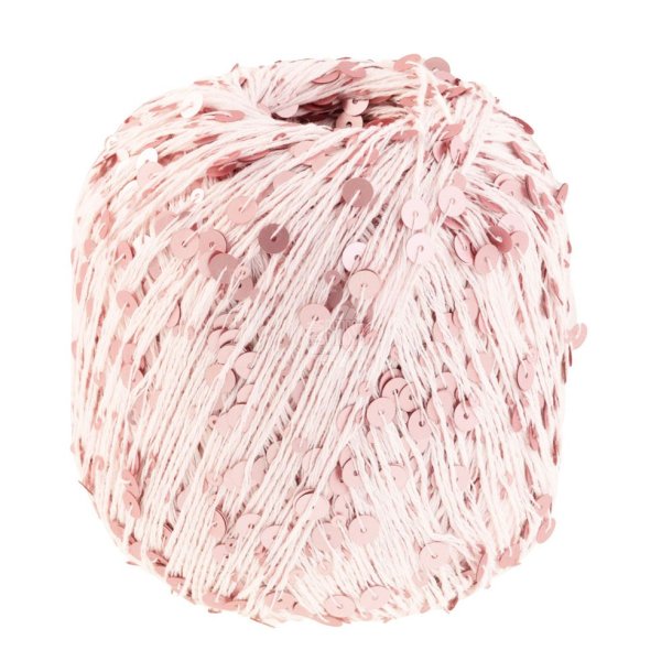 Lana Grossa - Cosmo - Effektgarn med pailletter - Sart Rosa 13 - 100g