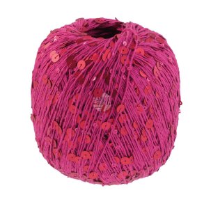 Lana Grossa - Cosmo - Effektgarn med pailletter - Fuchsia 15 - 100g