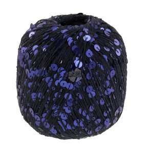 Lana Grossa - Cosmo - Effektgarn med pailletter - Natbl� 19 - 100g