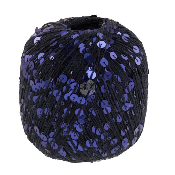 Lana Grossa - Cosmo - Effektgarn med pailletter - Natbl� 19 - 100g