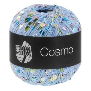Lana Grossa - Cosmo - Effektgarn med pailletter - Lysebl� 20 - 100g