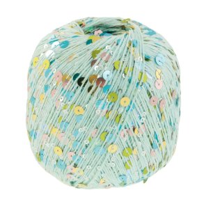 Lana Grossa - Cosmo - Effektgarn med pailletter - Lys Turkis 21 - 100g