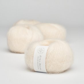 Krea Deluxe - Deluxe Silk Mohair garn - 20 g, fv 02 creme