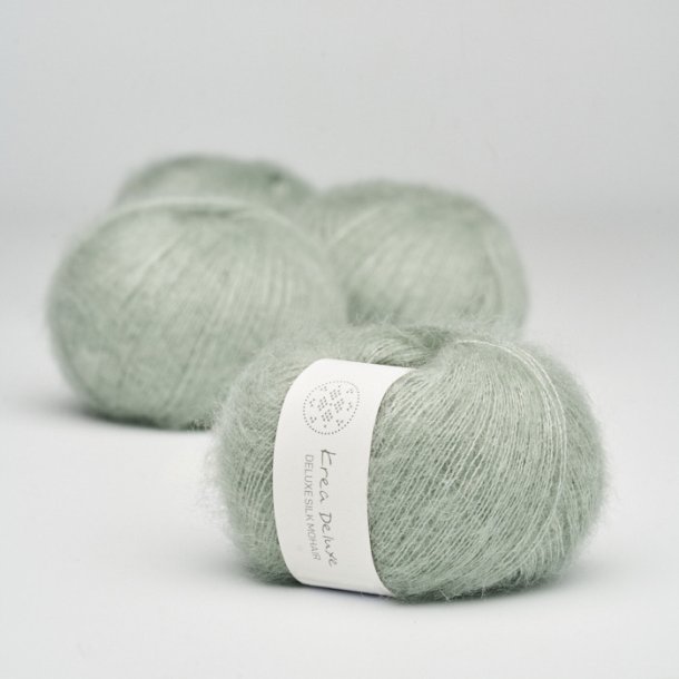 Krea Deluxe - Deluxe Silk Mohair garn - 20 g, fv 32 lysegrn
