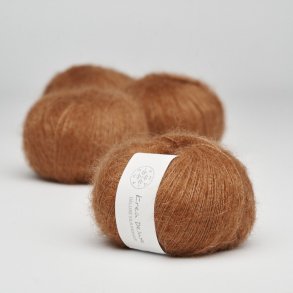 Krea Deluxe - Deluxe Silk Mohair garn - 20 g, fv 52 cognac