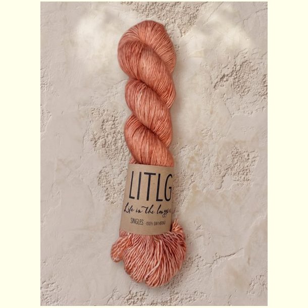 LITLG - Mohair Silk Lace - Semi-solid (meleret) - Dusty Orange - 50g