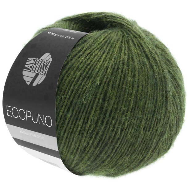Lana Grossa - Ecopuno - bomuld/merino/alpaca garn - Loden (01) - 50g