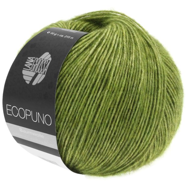 Lana Grossa - Ecopuno - bomuld/merino/alpaca garn - blegrn (02) - 50g