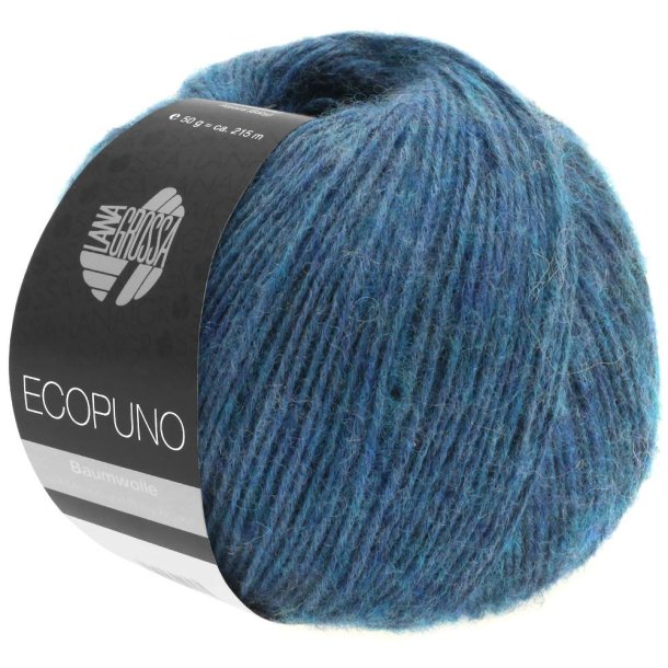 Lana Grossa - Ecopuno - bomuld/merino/alpaca garn - Safirbl (11) - 50g