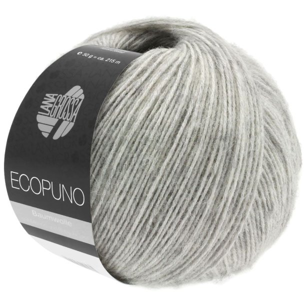 Lana Grossa - Ecopuno - bomuld/merino/alpaca garn - Lysegr (14) - 50g