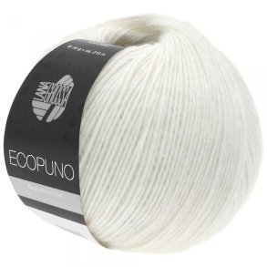 Lana Grossa - Ecopuno - bomuld/merino/alpaca garn - Hvid (26) - 50g