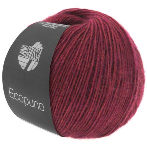 Lana Grossa - Ecopuno - bomuld/merino/alpaca garn - Bordeaux (35) - 50g