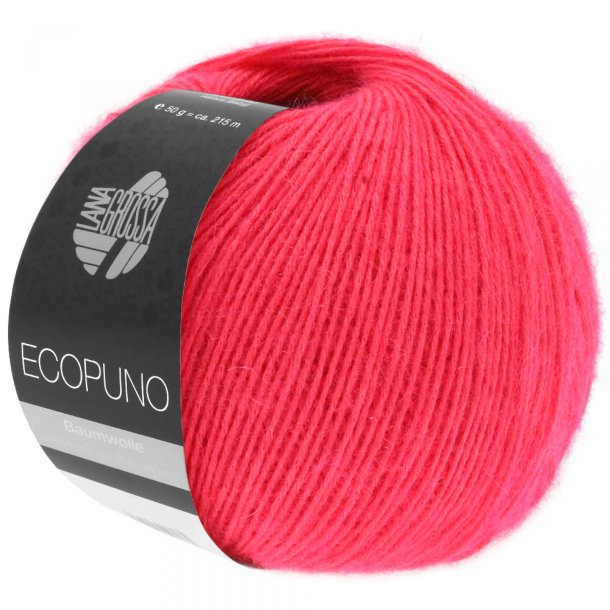Lana Grossa - Ecopuno - bomuld/merino/alpaca garn - Hindbr (36) - 50g