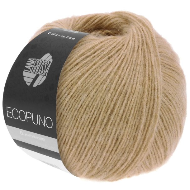 *Lana Grossa - Ecopuno - bomuld/merino/alpaca garn - Beige (55) - 50g