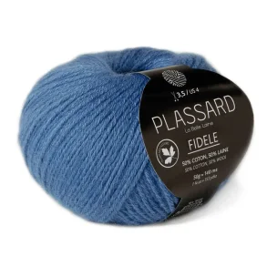 Plassard - Fidele - uld/bomuldsgarn - Lysebl (24) - 50g