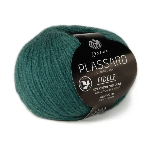 Plassard - Fidele - uld/bomuldsgarn - Grn (76) - 50g