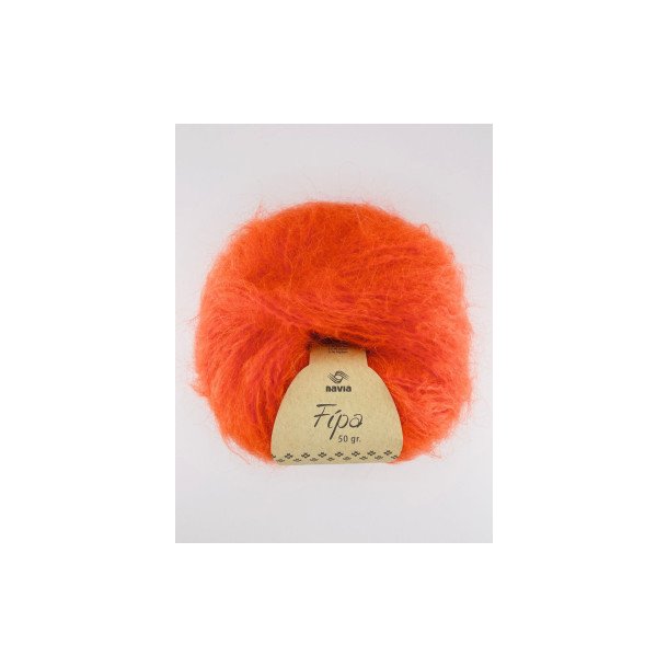 Navia - Fipa - Mohair/uldgarn - Cherry Tomato 1584 - 50g