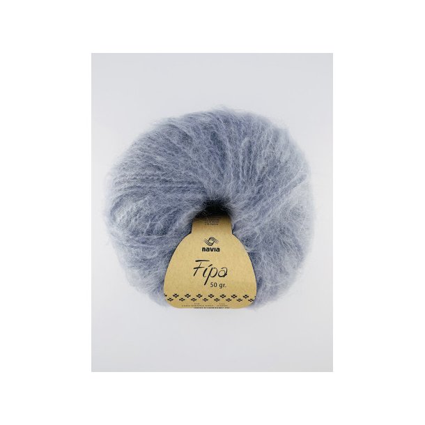Navia - Fipa - Mohair/uldgarn - Mellemgr 1503 - 50g
