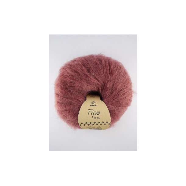 Navia - Fipa - Mohair/uldgarn - Old Rose 1549 - 50g