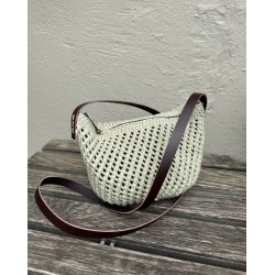 PetiteKnit - L�derrem til Florence Bag - M�rkebrun