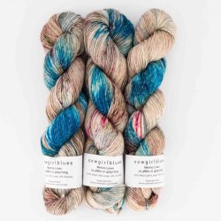 Cowgirl Blues - Merino Linen Gradient - Merinould og hrgarn - "Stop! In the Name of Love" - 100g