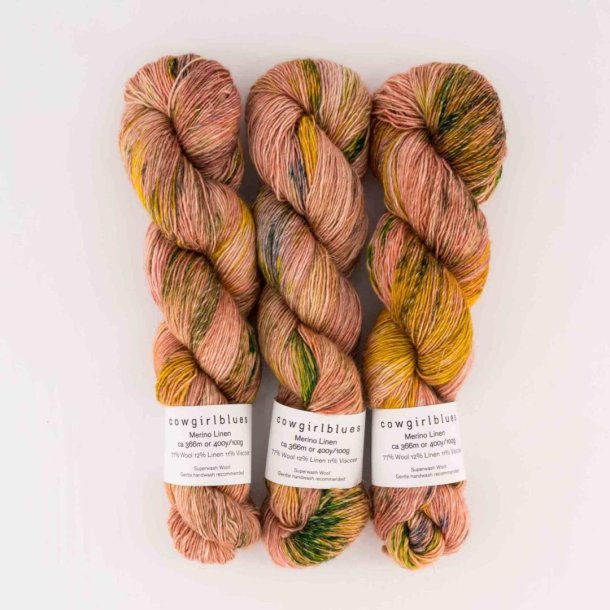 Cowgirl Blues - Merino Linen Gradient - Merinould og hrgarn - "Someone like You" - 100g