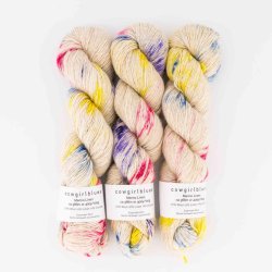 Cowgirl Blues - Merino Linen Gradient - Merinould og hrgarn - "Jabulani" - 100g