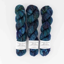 Cowgirl Blues - Merino Linen Gradient - Merinould og hrgarn - "Say a little prayer" - 100g