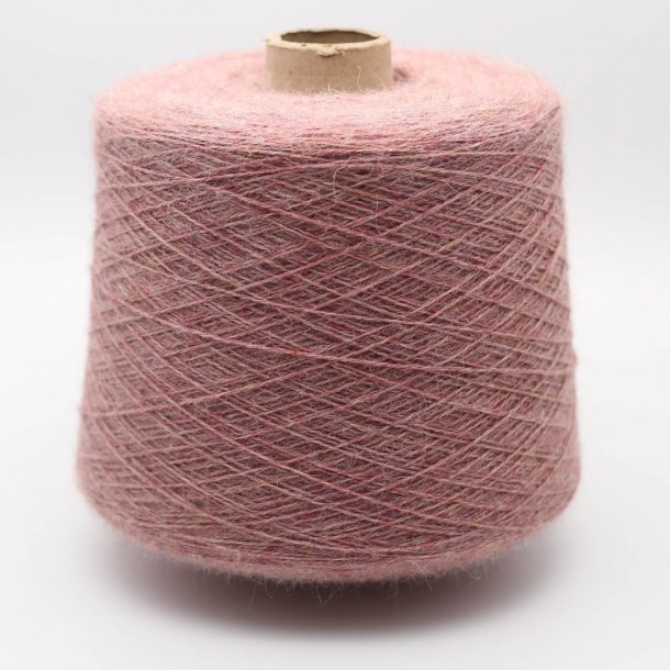 BC Garn - Babyalpaca uldgarn 10/2 p cone - Salmon Heather (127) - 50g