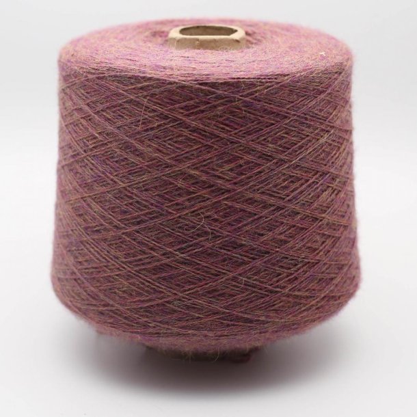 BC Garn - Babyalpaca uldgarn 10/2 p cone - Dark Pink Heather (128) - 50g
