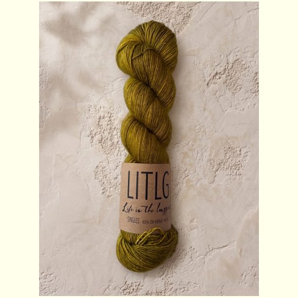 LITLG - Mohair Silk Lace - Semi-solid (meleret) - Golden Green - 50g
