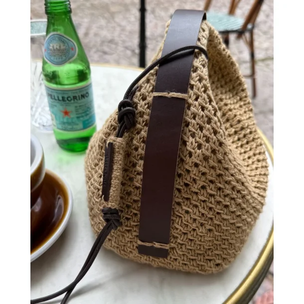 PetiteKnit - Lderrem til Juno Bag - Mrkebrun