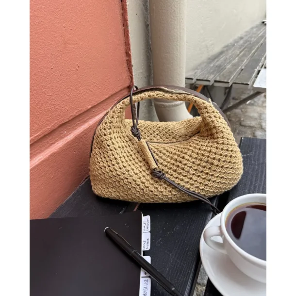 PetiteKnit - Lderrem til Juno Bag - Mrkebrun