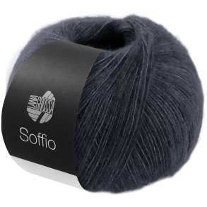 Lana Grossa - Soffio - merino/bomuld/cashmere garn - Antracit (19) - 25g
