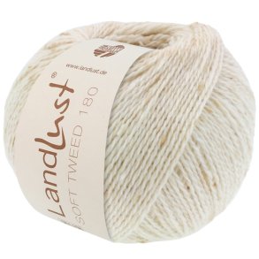 Lana Grossa - Landlust Soft Tweed 180 - merino uldgarn - Natur (0101) - 50g