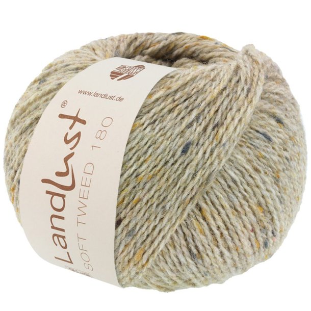 Lana Grossa - Landlust Soft Tweed 180 - merino uldgarn - Beige (0102) - 50g