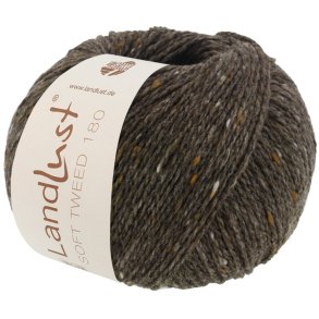 Lana Grossa - Landlust Soft Tweed 180 - merino uldgarn - Grbrun (0103) - 50g