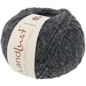 Lana Grossa - Landlust Soft Tweed 180 - merino uldgarn  - Antracit (0105) - 50g