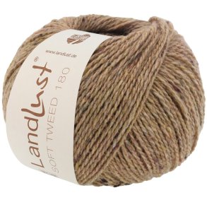 Lana Grossa - Landlust Soft Tweed 180 - merino uldgarn - Nougat (0109) - 50g