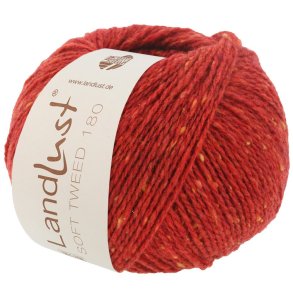 Lana Grossa - Landlust Soft Tweed 180 - merino uldgarn - Rd (0111) - 50g