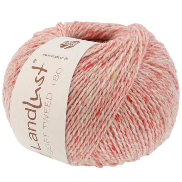 *Lana Grossa - Landlust Soft Tweed 180 - merinould garn - Lyserd (0112) - 50g