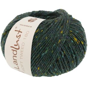 Lana Grossa - Landlust Soft Tweed 180 - merino uldgarn - Mrk petrolium (0116) - 50g