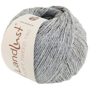 Lana Grossa - Landlust Soft Tweed 180 - merino uldgarn - Lysegr (0117) - 50g