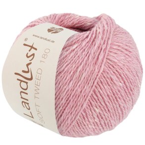 Lana Grossa - Landlust Soft Tweed 180 - merino uldgarn - Rosa (0118) - 50g