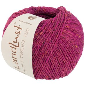 Lana Grossa - Landlust Soft Tweed 180 - merino uldgarn - Pink (0119) - 50g