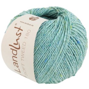 Lana Grossa - Landlust Soft Tweed 180 - merino uldgarn - Tyrkis (0120) - 50g