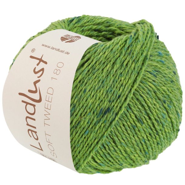 Lana Grossa - Landlust Soft Tweed 180 - merino uldgarn - Pistacie  (0122) - 50g
