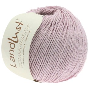 *Lana Grossa - Landlust Sommerseide - bomuld/silke garn - Lyselilla (0014) - 50g